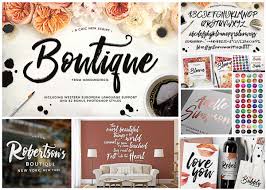 Elegant script font feels incredibly elegant and flowing. Boutique Script And Font Style Set Free Download