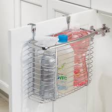 Kitchen cabinet organizers are useful for making cookware and bakeware easy to find to ensure everything is easy to view and access throughout the space. Idesign Axis Medium Over The Cabinet Chrome Kitchen Storage Organizer Basket Chrome 5 X 11 X 9 75 Walmart Com Walmart Com