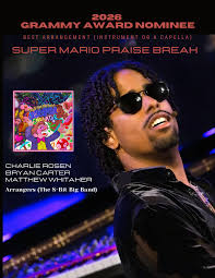 Super excited to be nominated for a Grammy in the Best Arrangement  Instrument A Capella category with @crosenmusic and @bryancartermusic for  Super Mario Praise Break! It is such an honor to be