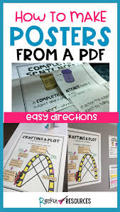 Do You Want Your Printable Posters Bigger Than 8 5 X 11 This Post Shows You Step By Step On H Classroom Anchor Charts Science Classroom Classroom Organization
