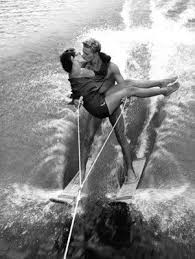 Black And White Kiss Logo How Many Times Was This Done Before They Got It Right Pretty Amaze Though Black And White Pictures Water Skiing Jump The Shark