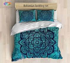 bohemian bedding mandala duvet cover set bohochic bedroom bohemian turquoise vintage decor duvet bedding sets bed linens luxury duvet bedding