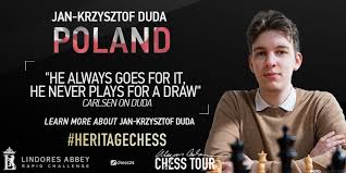W miniony wtorek zakwalifikował się do ćwierćfinałów, o czym pisaliśmy w tym artykule. Chess24 Com On Twitter Jan Krzysztof Duda Beat Magnus Carlsen For The 1st Time On The Day We Were Celebrating Duda Polish Chess History Check It Out Https T Co Wpgntchocc C24live Heritagechess Https T Co Aw2jrx0m9m