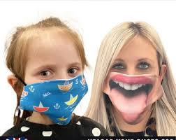 PERSONALISED PHOTO Face Mask Washable Reusable Customised Breathable With  Adjustable Ear Loop and Filter Pocket
