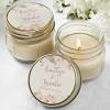 Rustic Candle Wedding Favors