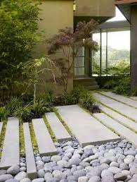 Paving In Japanese Garden Japanese Garden Landscape Contemporary Garden Design Modern Japanese Garden