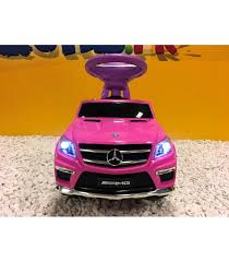 Trotteur Voiture Mercedes Gl63 Rose Porteur Pousseur Voiture Kiddi Quad