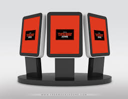 Free Trade Show Booth Lcd Screen Stands Mock Up Psd On Behance Tradeshow Booth Screen Stands Tradeshow Booth Display