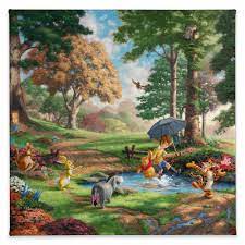 Putting together my thomas kinkade winne the pooh 1 disney. Winnie The Pooh I Gallery Wrapped Canvas By Thomas Kinkade Studios Shopdisney