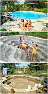 12 Low Budget Diy Swimming Pool Tutorials Diy Crafts Diy Swimming Pool Backyard Makeover Pool Landscaping