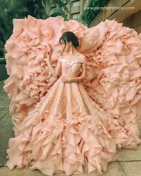 Kisses delavin in full bloom at her 18th birthday celebration. Francis Libiran Debut Gown Debut Gowns Debut Dresses Birthday Party Outfits