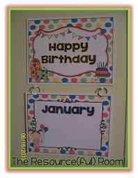 The Resourceful Room Monday Made It Creating And Crafting Birthday Display Classroom Freebies Creative Classroom