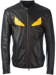 Fendi Men Bagbugs Leather Jacket Black Yellow Style Www Jofre Eu Mens Designer Leather Jackets Designer Leather Jackets Leather Jacket Men