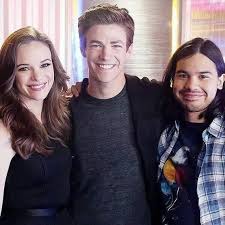 Cisco, Barry, Caitlyn And Wells | The Flash Grant Gustin, The Flash Season,  Flash Funny
