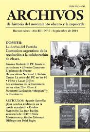 Esta categoría contiene las siguientes 3 páginas Tras Las Huellas De Una Ilusion El Partido Comunista Argentino Y Sus Planteos Del Frente Democratico Nacional 1955 1963 Archivos De Historia Del Movimiento Obrero Y La Izquierda