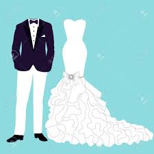 Tailliert geschnittene kleider in blau aus weicher baumwolle, gehäkelt oder aus leinen sind echte alltagsklassiker und lassen sich wunderbar. Hochzeitskarte Mit Der Kleidung Der Braut Und Brautigam Schone Hochzeit Blau Kleid Und Smoking Vektor Illustration Lizenzfrei Nutzbare Vektorgrafiken Clip Arts Illustrationen Image 75533826