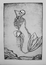 Bathing mermaid skeleton phone cases. 26 Super Ideas For Drawing Mermaid Skeleton