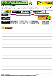 New Edexcel Gcse Pe Extended Writing Homework Unit 2 Topic 1 The Impact Of Fitness On Well Being Gcse Pe Writing Homework Pe Lessons