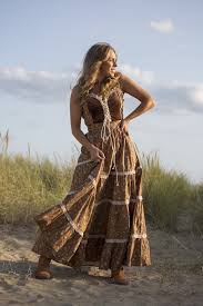 Darcy Maxi Dress in Forest Fawn Brown