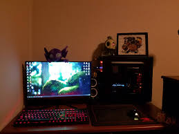 My College Battlestation Sorry For Bad Lighting Battlestation Laptop Gaming Setup Custom Pc