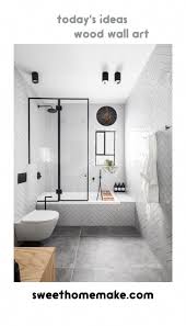 Bathroom Wall Decor Ideas With Abstract Art And Wood Wall Art Todaysideas Todaysproducts Ho Modern Bathroom Wall Decor Bathroom Wall Decor Bathroom Interior