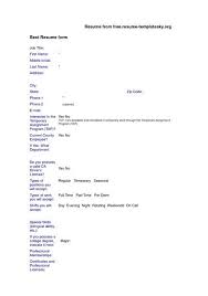 Resume Example Log In Job Resume Template Clean Resume Template Resume Format In Word