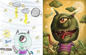Learn how to draw a scary cute monster!🎨 art supplies we love (amazon affiliate links): 55 Artists Recreate Kids Monster Doodles In Their Unique Styles Bored Panda
