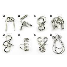 If you want to reset it, slide 1 ring through the p loop of the other ring. Metal Puzzle Ring Solution Kids Toy Early Educational Toys Brain Teaser Series Of Nine Ring Solution Iq Game For Child Adult Puzzles Aliexpress