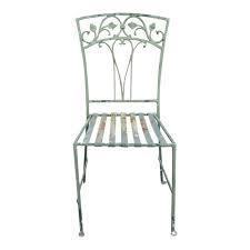 A few years ago, i bought a really cute patio furniture set which was composed of a small metal table and two matching metal chairs. Vintage John Salterini Wrought Iron Scrolling Leaf Vine Garden Dining Side Chair Chairish