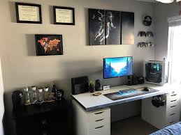 Ikea saljan countertop desk 2021 gaming and workstation setup. My Ikea Setup Battlestations