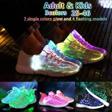 Fiber Optic Led Shoes Light Up Shoes For Men Women Kids Flashing Luminous Trainers For Festivals Christmas Party Wish