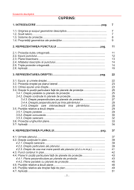 Punctul de intersectie al medianelor, g, se numeste centru de greutate al triunghiului dat. Geometrie Descriptiva