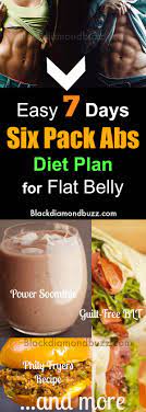 I am not in any way promoting or advising anyone to try this diet. Easy 7 Days Six Pack Abs Diet Plan For Flat Stomach