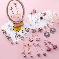 From timeless classics, like cubic zirconia studs and gold plated hoops, to fun modern designs, like seahorses and pretty pink cupcakes, in season jewelry offers a wide selection of metals, gems, and designs. Buy Trendy Japanese Korean Women Girl Cute Earrings Simple Flower Fashion Jewelry At Affordable Prices Free Shipping Real Reviews With Photos Joom