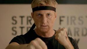 [in tears and with a bloodied face taking trophy from ring announcer and. Cobra Kai Star William Zabka Explains How Johnny Has Change Since The Karate Kid