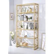Traditional style gets a modern farmhouse update in this handsome bookcase. Unique Bookcases Wayfair