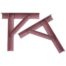 Wickes 83mm zinc plated corner bracket pack 4. 50mm X 50mm Gallow Bracket Chimney Support 1 Pair