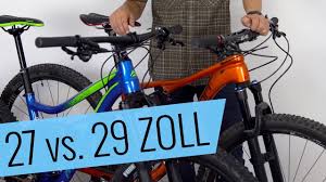 27 Vs 29 Zoll Mountainbike Laufradgrossen Im Vergleich Fahrrad Org Youtube