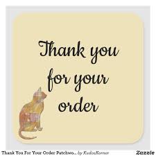 The list is stored for each date and reflected in the calendar. Thank You For Your Order Patchwork Cat Square Sticker Zazzle Com In 2021 Business Stickers Thank You Stickers Create Custom Stickers