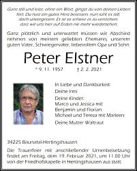 Achetez les vinyles, cds de peter t. Traueranzeigen Von Peter Elstner Trauer Hna De