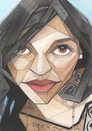 Pinzellades al món: il·lustracions de Jerome Fleming-Kulorbandit: retrats  rectilinis