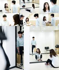 If they are not real, then seulgi is flirting with the wall behind jinyoung. Manisnya Seulgi Jinyoung B1a4 Syuting Drama Garapan Idol Operation Team Serasi