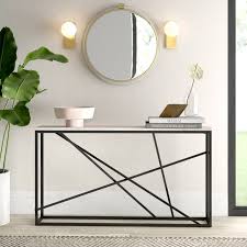 Kardos Skinny 52 Console Table Skinny Console Table Sofa Table Decor Modern Console Tables