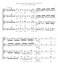 A4, 24 pages, 408 kb copyright: Johannes Passion St John Passion Bwv 245 Johann Sebastian Bach Sheet Music For Piano Mixed Quartet Musescore Com