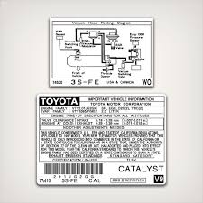 Cover, engine, no.1 these pictures of this page are about:toyota rav4 engine diagram. 1997 Toyota Rav 4 Vaccum Hose Routing Diagram And Vehicle Information Decal Set Garzonstudio Com