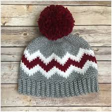 Learn the game day knit hat by red heart. Chevron Knit Look Hat Free Crochet Pattern