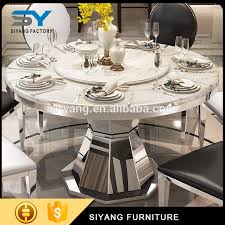 A lot happens around the table: Dining Room Furniture Dinning Table Set Round Marble Dining Table With Rotating Centre Ct012 Buy Dinning Table Set Round Marble Dining Table With Rotating Centre Dining Room Furniture Product On Alibaba Com