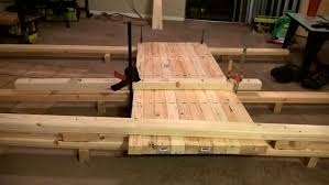 Glue And Clamp Table Top Table Outdoor Decor Pallet Table