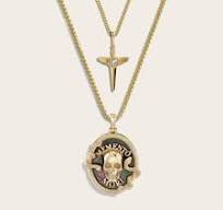 Men's Memento Mori Necklace Set