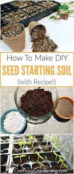 How To Make Your Own Diy Seed Starting Mix With Recipe Seed Starting Mix Seed Starting Soil Seed Germination